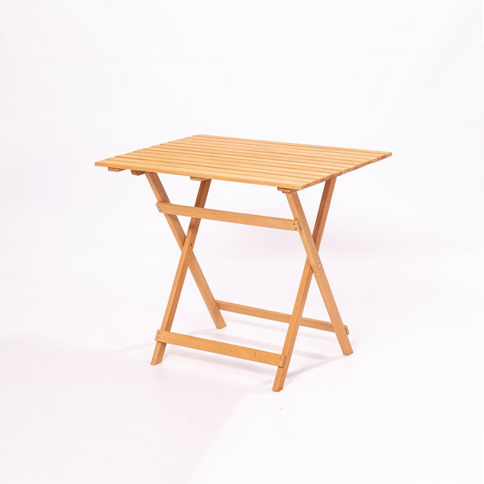Hanah Home Conjunto de mesa y sillas de jardín My003A de 3 piezas en madera de haya